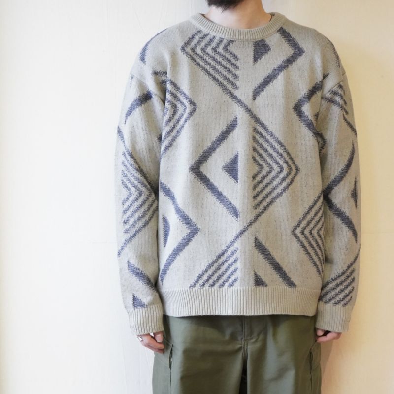 当社の チャンピオンsweater JACQUARD KNIT CREW asakusa.sub.jp