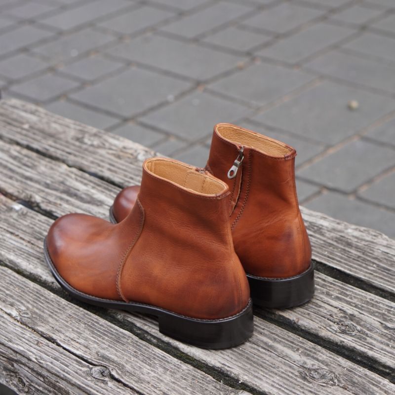 PADRONE/パドローネ】SIDE ZIP BOOTS /サイドジップヒールブーツ【RAUL ...