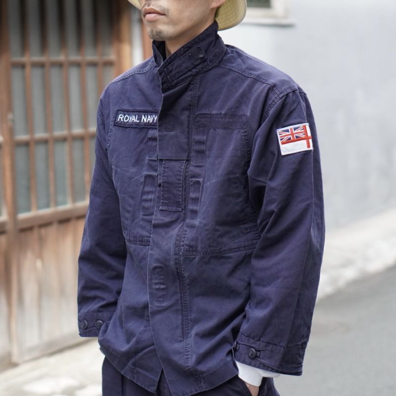 イギリス軍】ROYAL NAVY PCS コンバットジャケット ユーズド（NAVY）