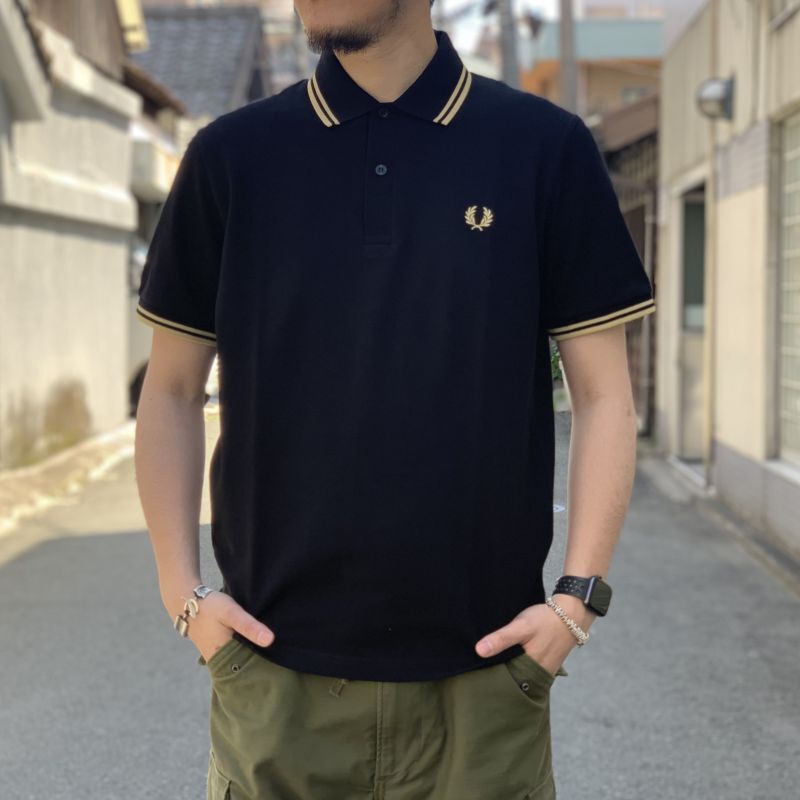 FRED PERRY/フレッドペリー】FRED PERRY SHIRT M12（157: BLACK / CHAMP / CHAMP」）