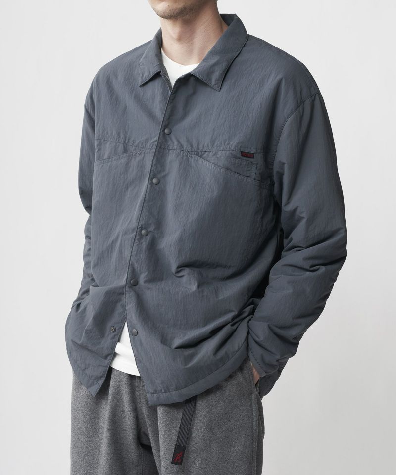 Gramicci】QUILTED CAMP SHIRT | キルトキャンプシャツ (GRAY)