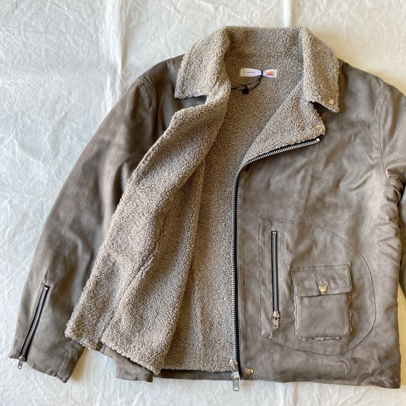 すずらん melple メイプル Micro Suede Riders Jacket | www.mosquitec