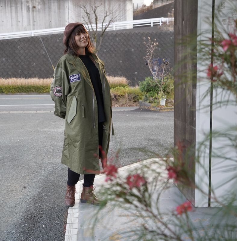 耐熱 二層 足あとぐらす (M) adidas Military Coat /アディダス