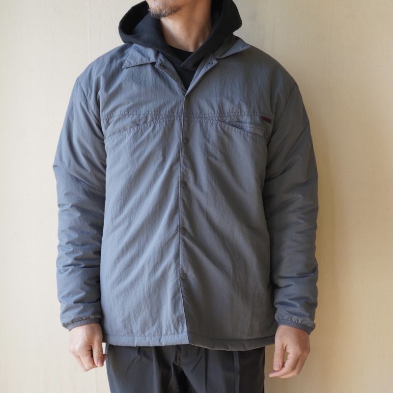 Gramicci】QUILTED CAMP SHIRT | キルトキャンプシャツ (GRAY)