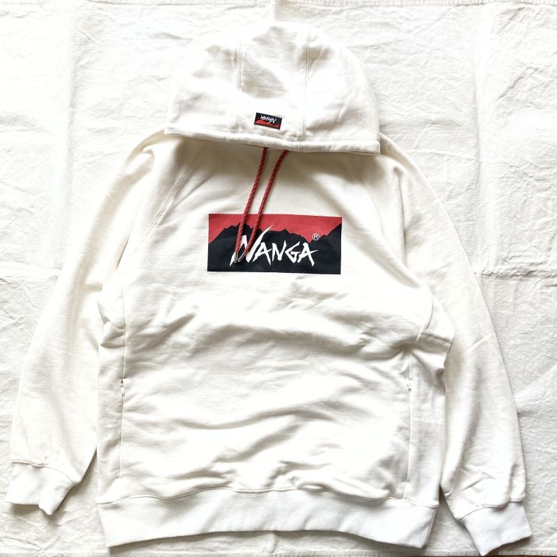 NANGA】ECO HYBRID BOX LOGO SWEAT HOODIE / エコハイブリッドボックスロゴスウェットフーディー(2color)