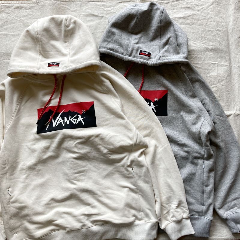 NANGA】ECO HYBRID BOX LOGO SWEAT HOODIE / エコハイブリッドボックス