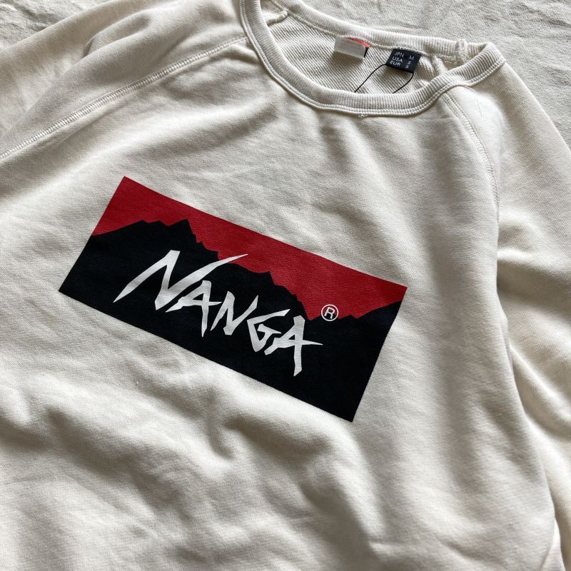 NANGA】ECO HYBRID BOX LOGO SWEATSHIRT/エコハイブリッドボックスロゴ