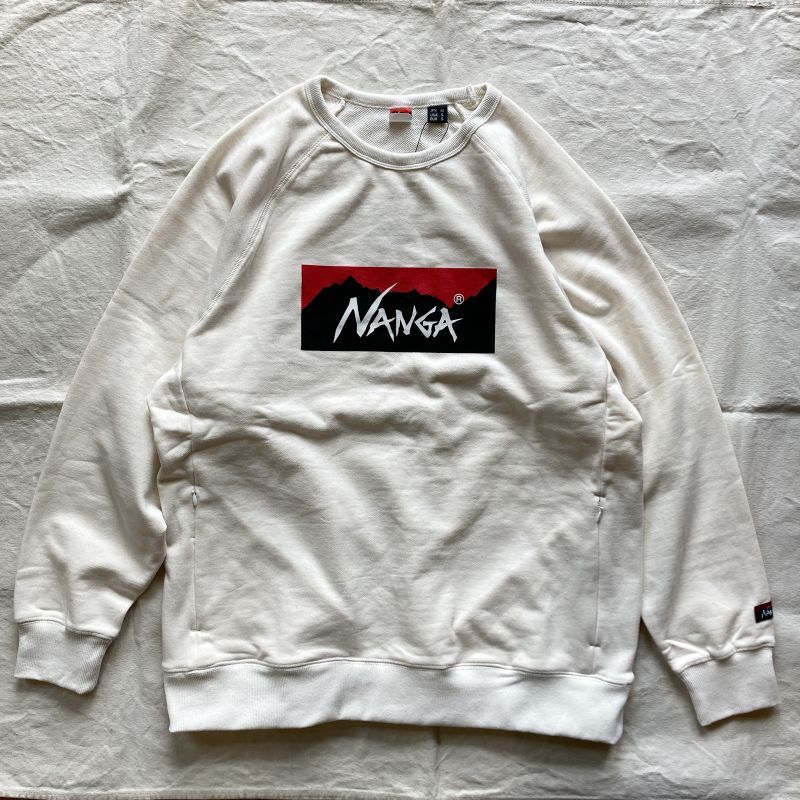 NANGA】ECO HYBRID BOX LOGO SWEATSHIRT/エコハイブリッドボックスロゴ 