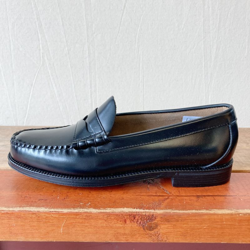 G.H.BASS Weejun BLACK RUBBER SOLE ローファー-