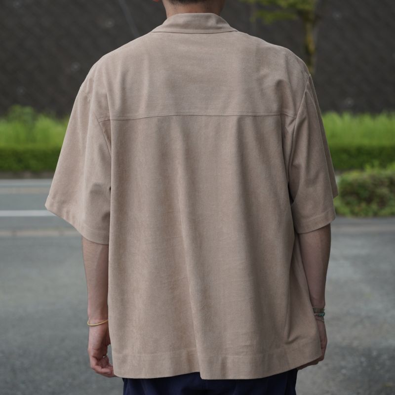 TOWN CRAFT/タウンクラフト】RACE-UP SHIRTS（beige）