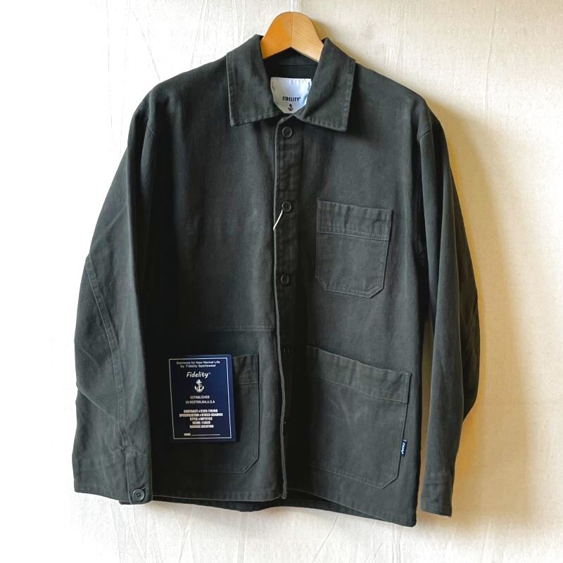 FIDELITY/フィデリティ】MILITARY FLANNEL COVERALL/ ミリタリー