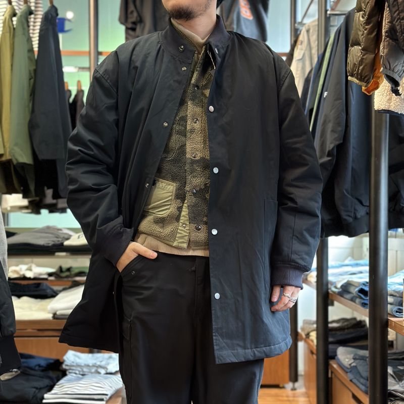 modem design/モデムデザイン】REVERSIBLE STAND COLLAR COAT(ブラック)