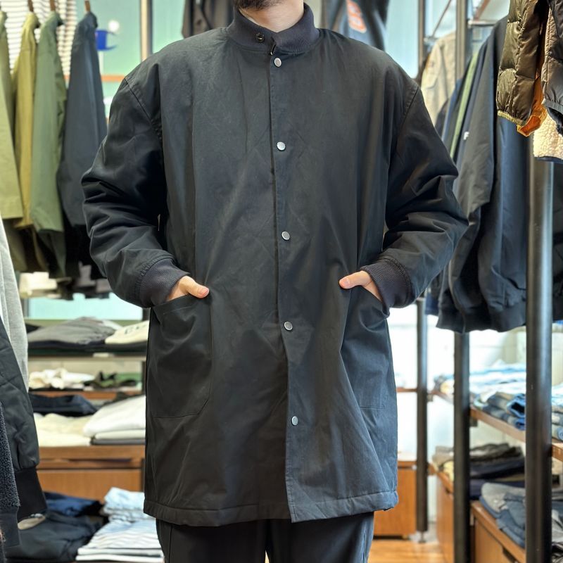 modem design/モデムデザイン】REVERSIBLE STAND COLLAR COAT(ブラック)