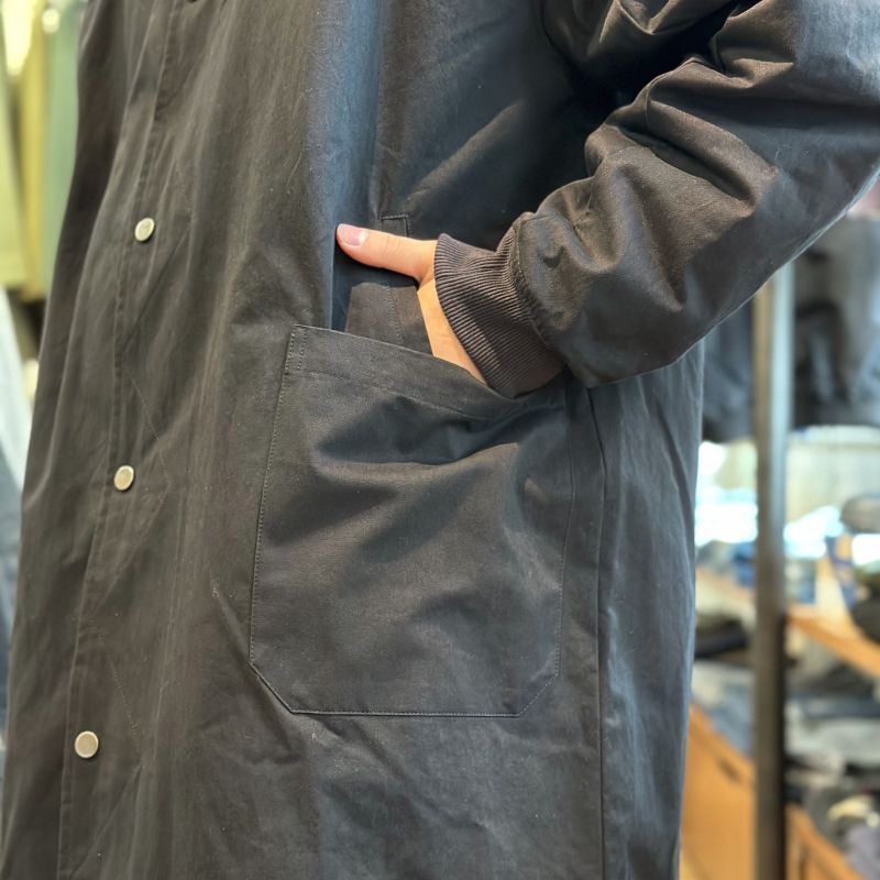 modem design/モデムデザイン】REVERSIBLE STAND COLLAR COAT(ブラック)