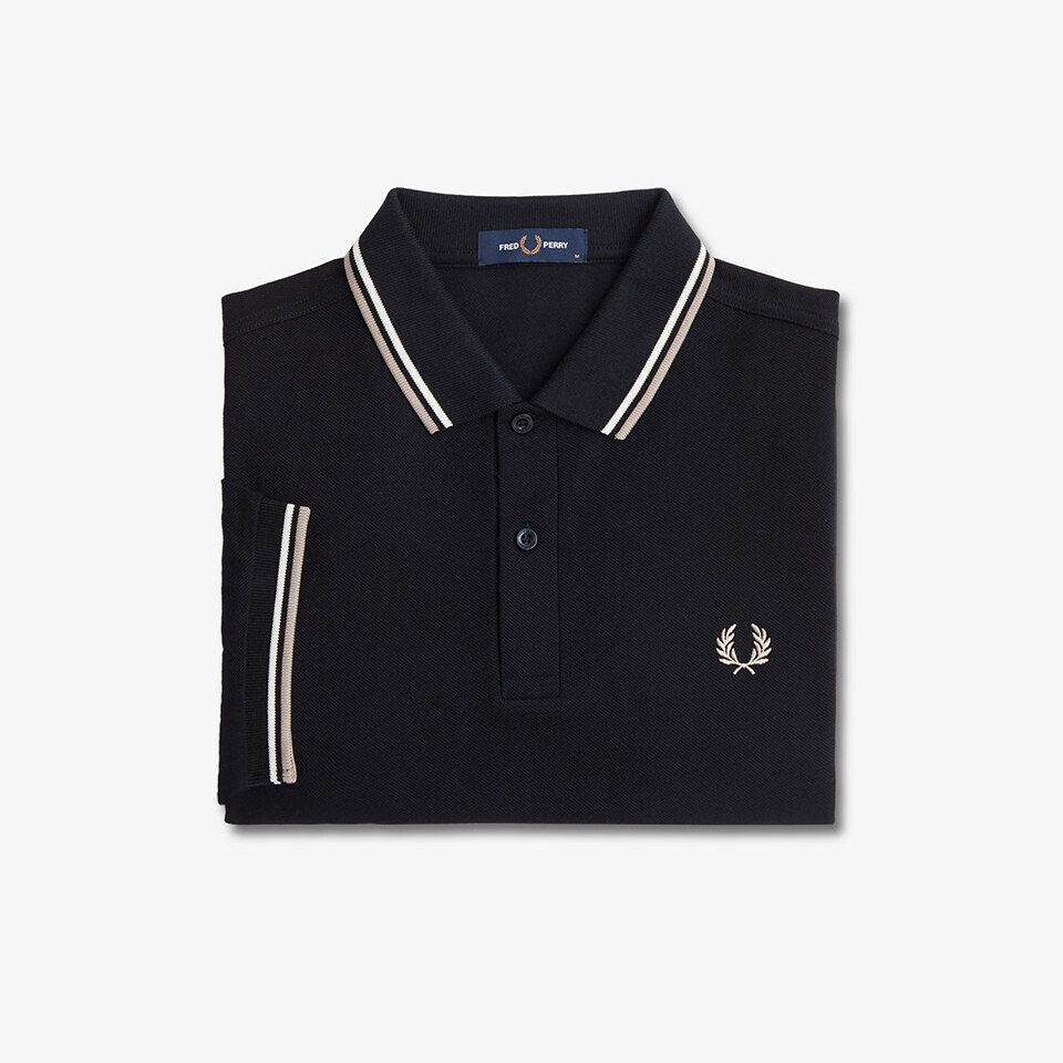 【FRED PERRY/フレッドペリー】FRED PERRY SHIRT　M3600（U58: BLK/SNWHI/WRMGRY）