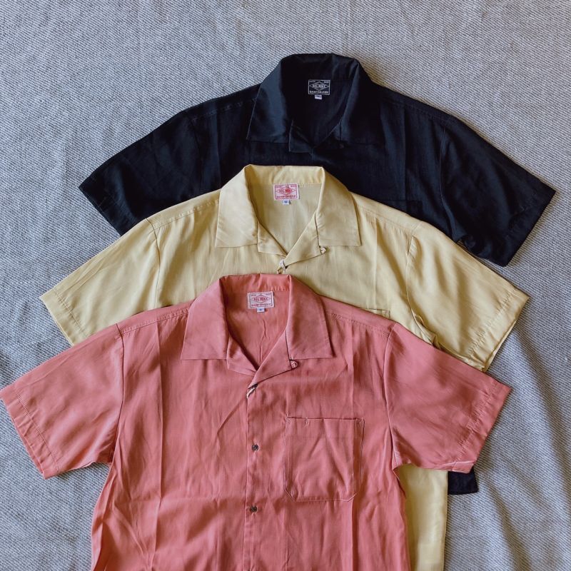 【BIGMIKE/ビッグマイク】Aloha Rayon Mix S/S Shirt(3colorS)
