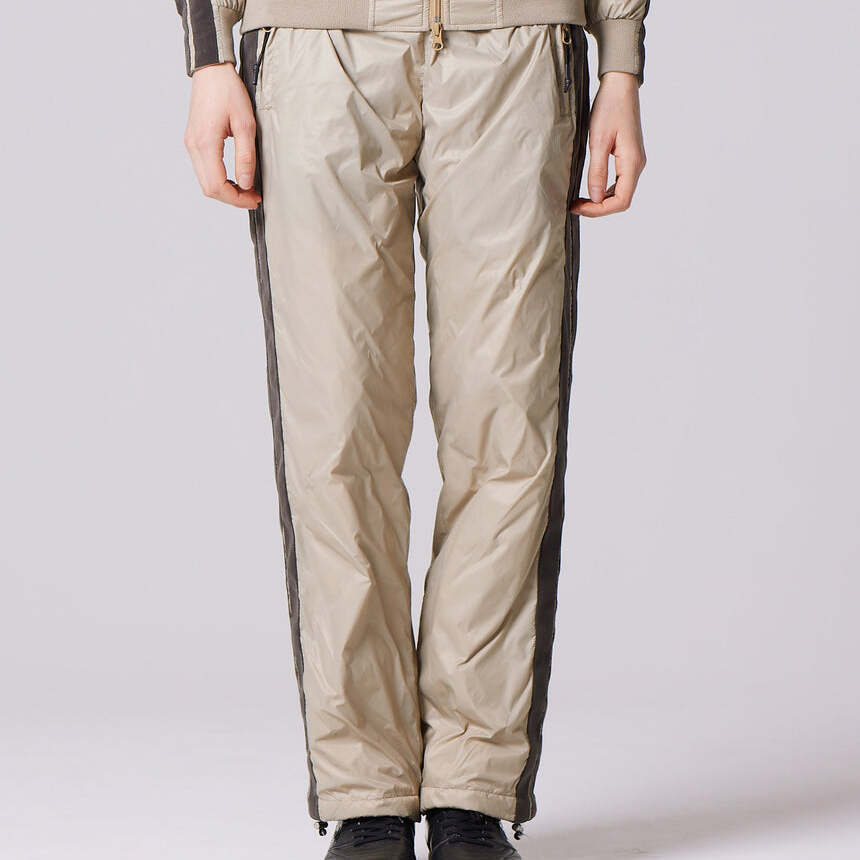 【TAION/タイオン】JAPAN SPECIAL TRACK DOWN PANTS (GREY BEIGE × GREY)